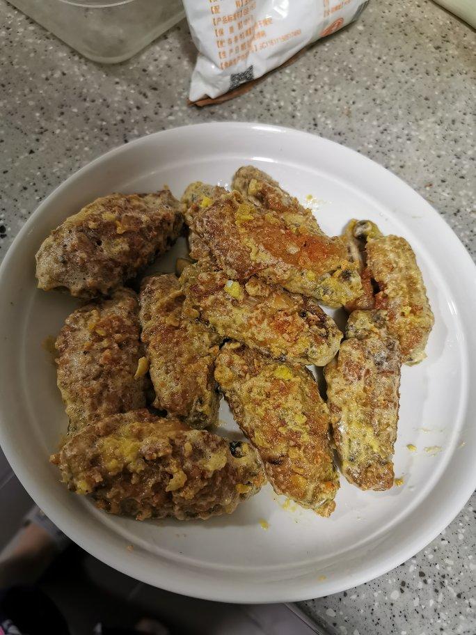 非油炸免烤箱咸蛋黄脆皮鸡翅