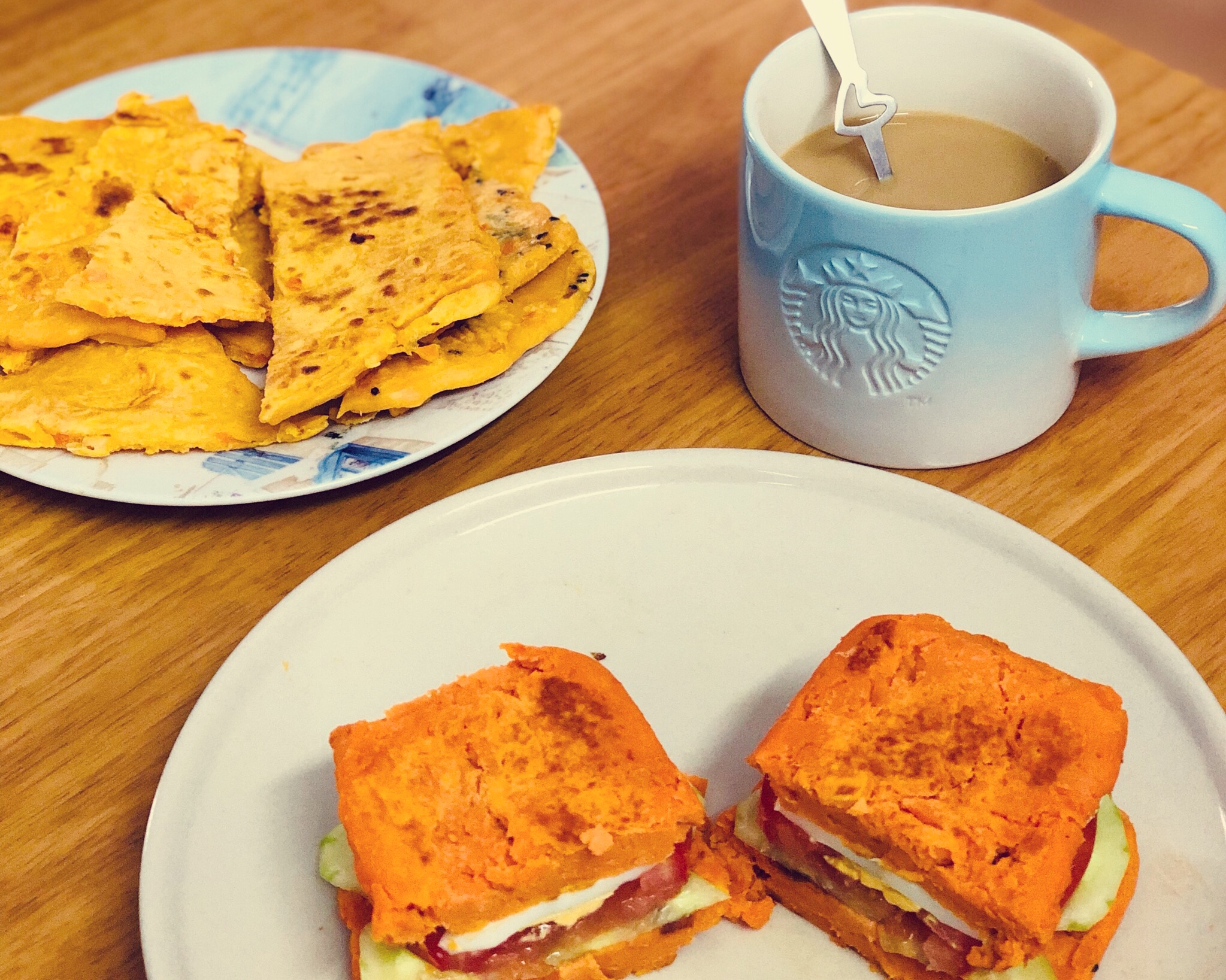 低GI低脂红薯三明治/早餐/简餐的做法