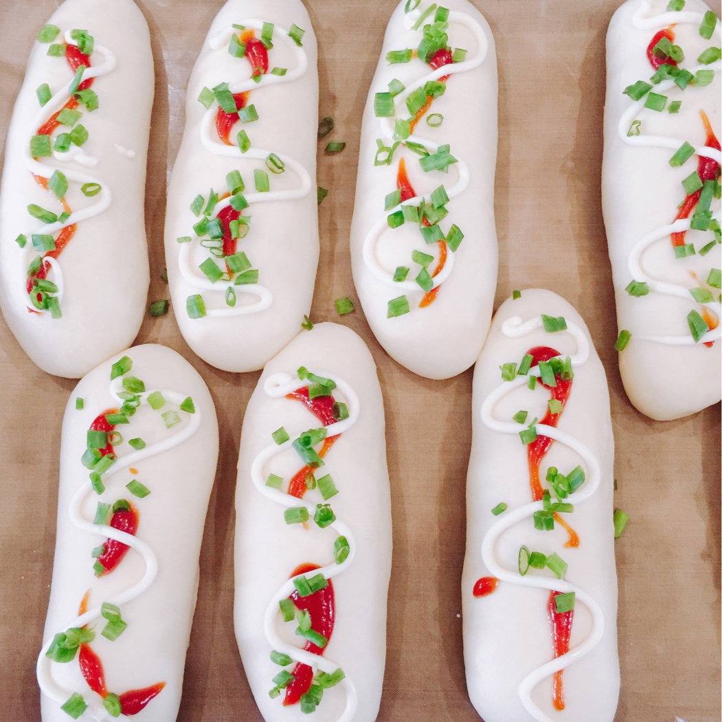 香葱芝士面包（一次发酵）