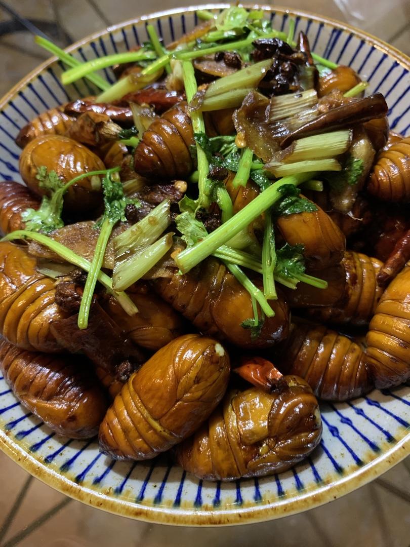 炒蚕蛹