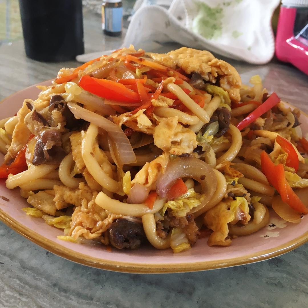 炒乌冬面