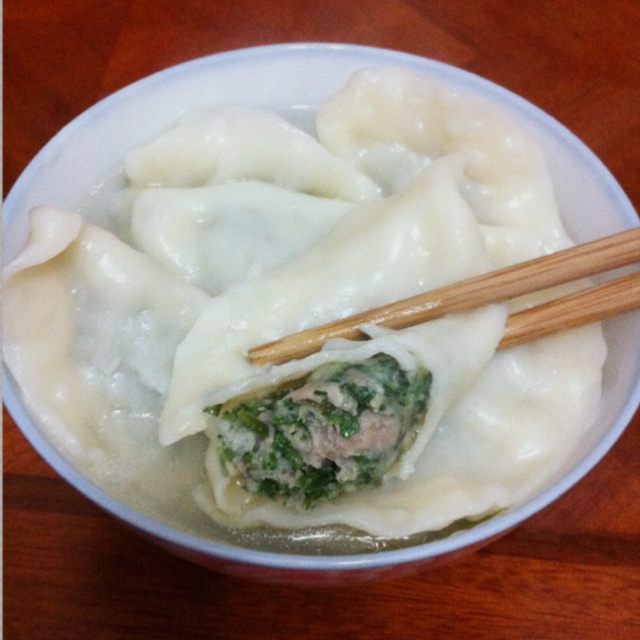 饺子 青菜猪肉水饺 会飞的鱼-85做的青菜猪肉水饺