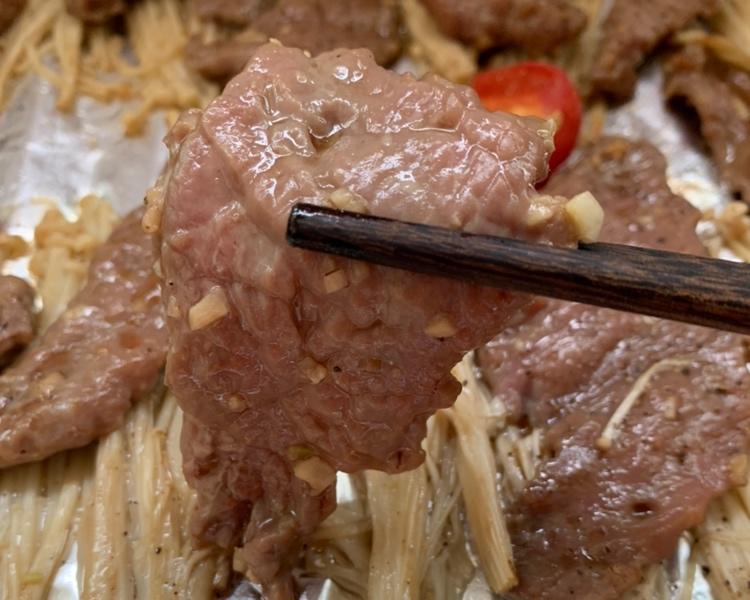 金针菇烤牛肉烤箱版（不辣，适合儿童）