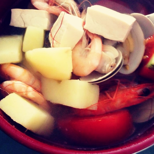 海鲜蔬菜汤