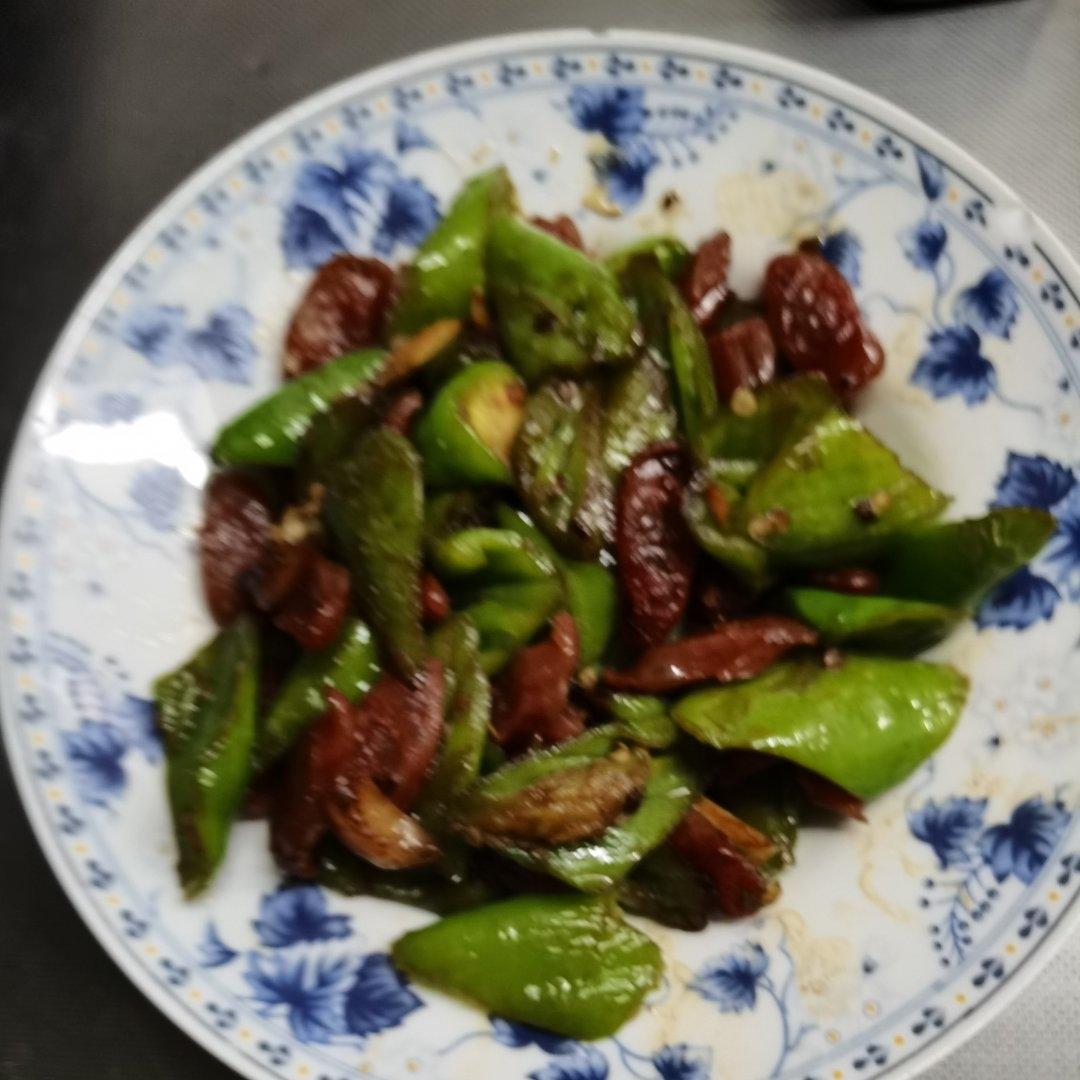 青椒炒腊肠