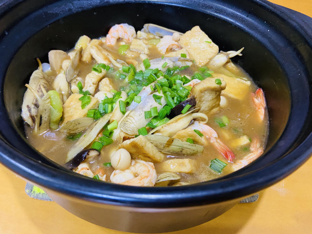 海鲜豆腐煲