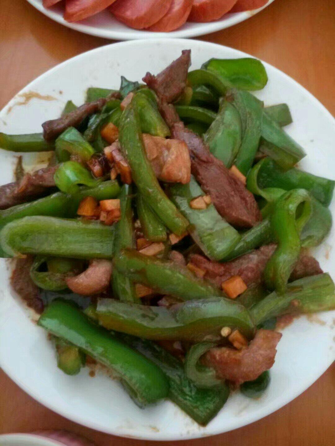 杭椒炒牛柳