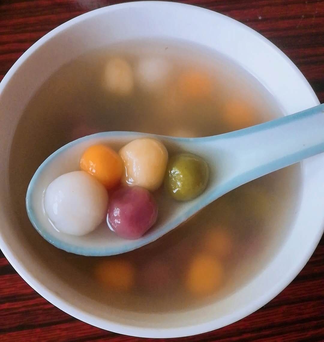 彩色汤圆纯天然食材的做法