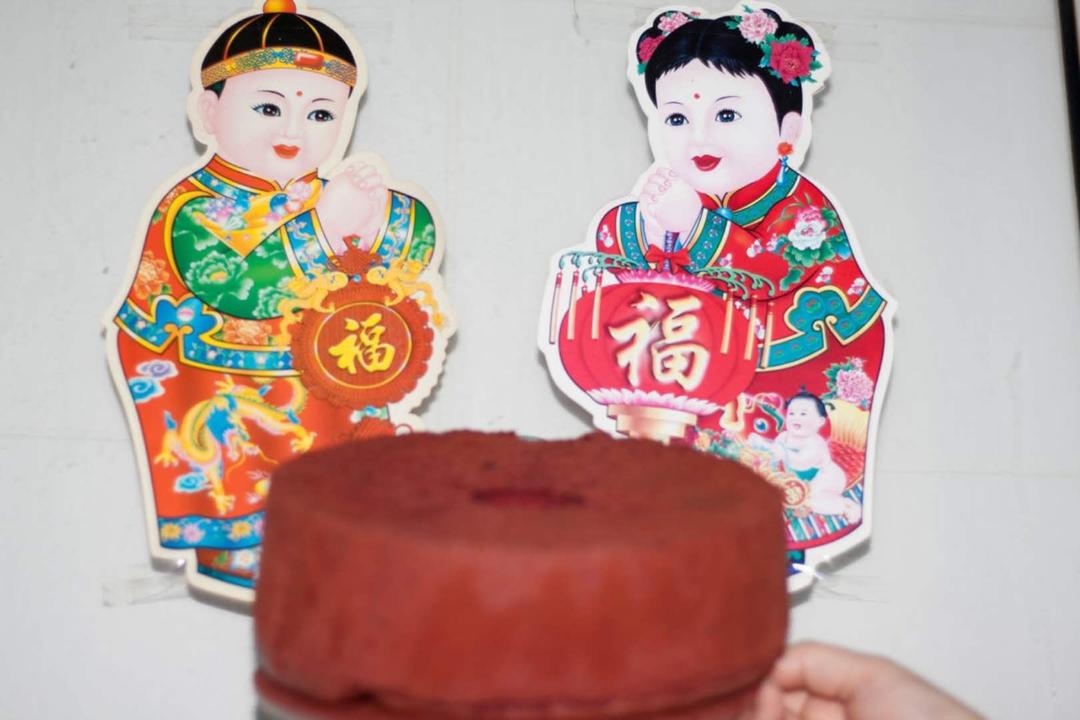 这是真的好吃丨红丝绒香蕉戚风蛋糕