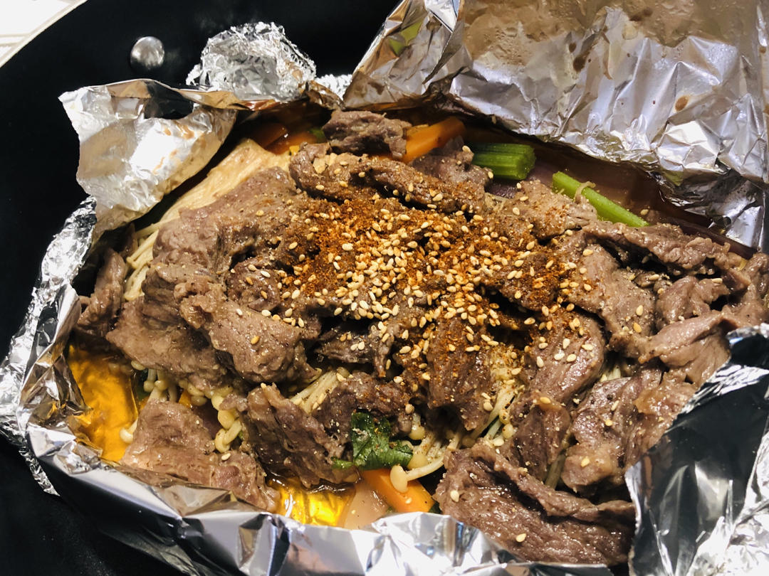 平底锅锡纸牛肉（超快手）