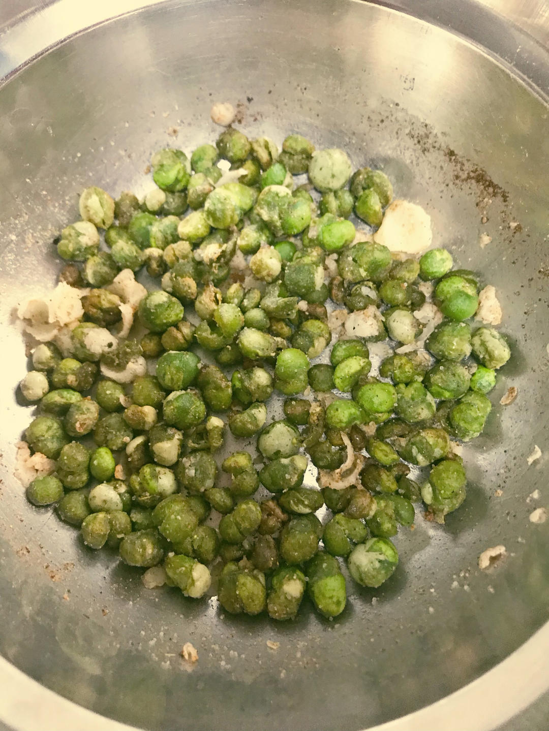 春天到啦~椒盐炸豌豆~