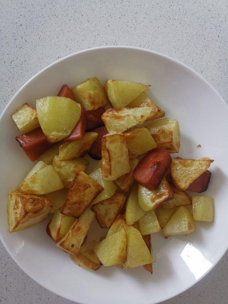 空气炸锅版烤薯角（烤土豆）