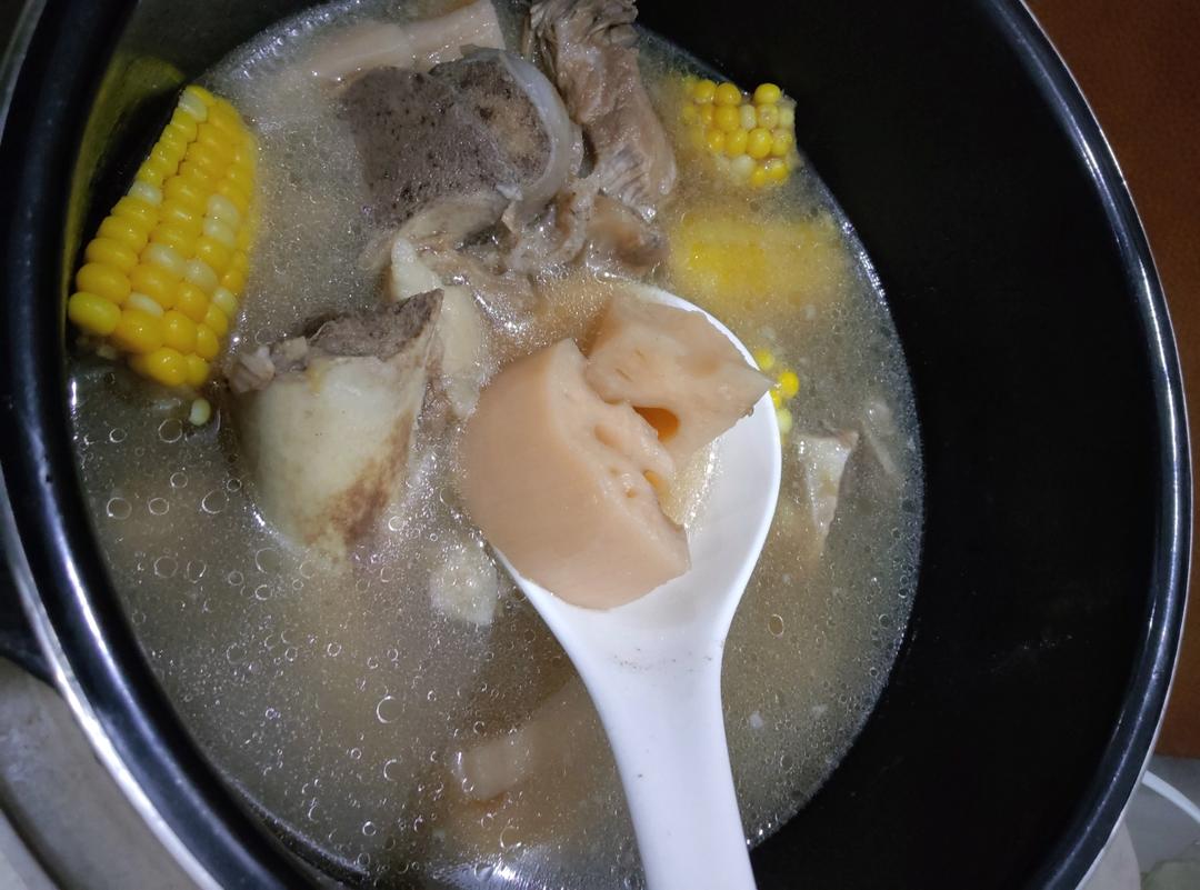 莲藕花生骨头汤（煮出粉粉的藕）