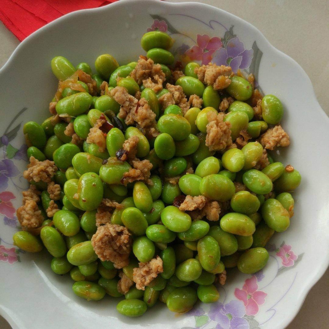 肉末毛豆炒香干