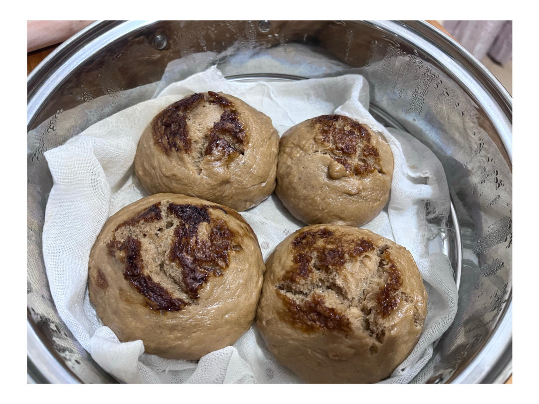 红糖自然开花馒头❗️按步骤来必定成功(ง•̀_•́)ง想偷懒不行哦