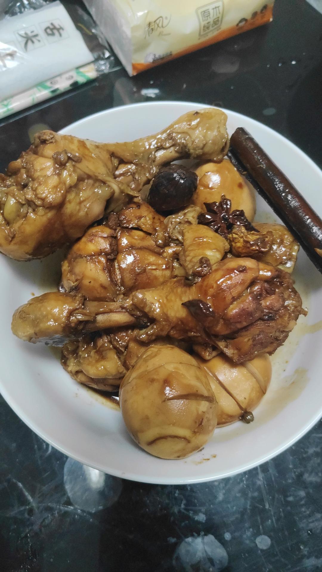 爆好吃的卤鸡腿 卤蛋❗电饭煲 炒锅都可以做~