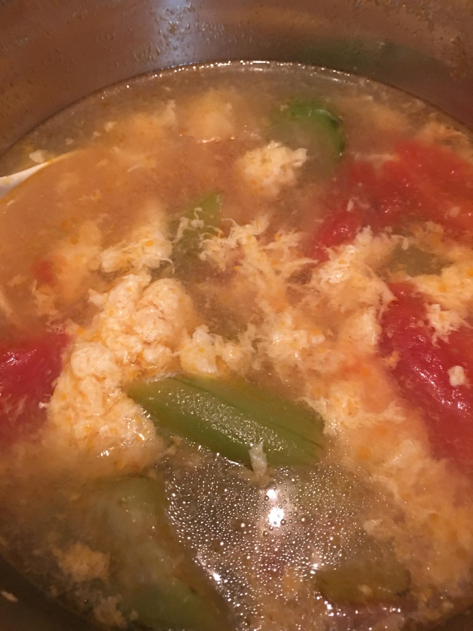 丝瓜鸡蛋西红柿汤的做法