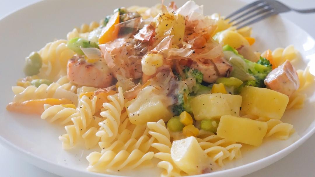 三文鱼奶油炖菜+芝士焗饭【曼食慢语】