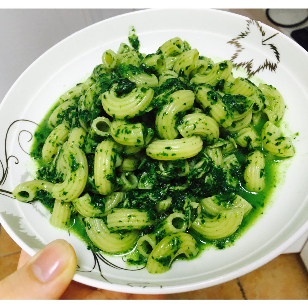 奶油蘑菇菠菜意大利面