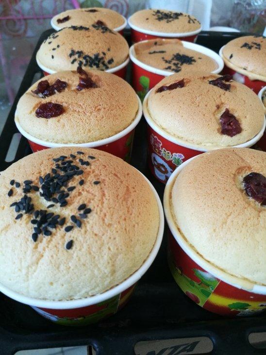 8寸戚风蛋糕，戚风纸杯蛋糕