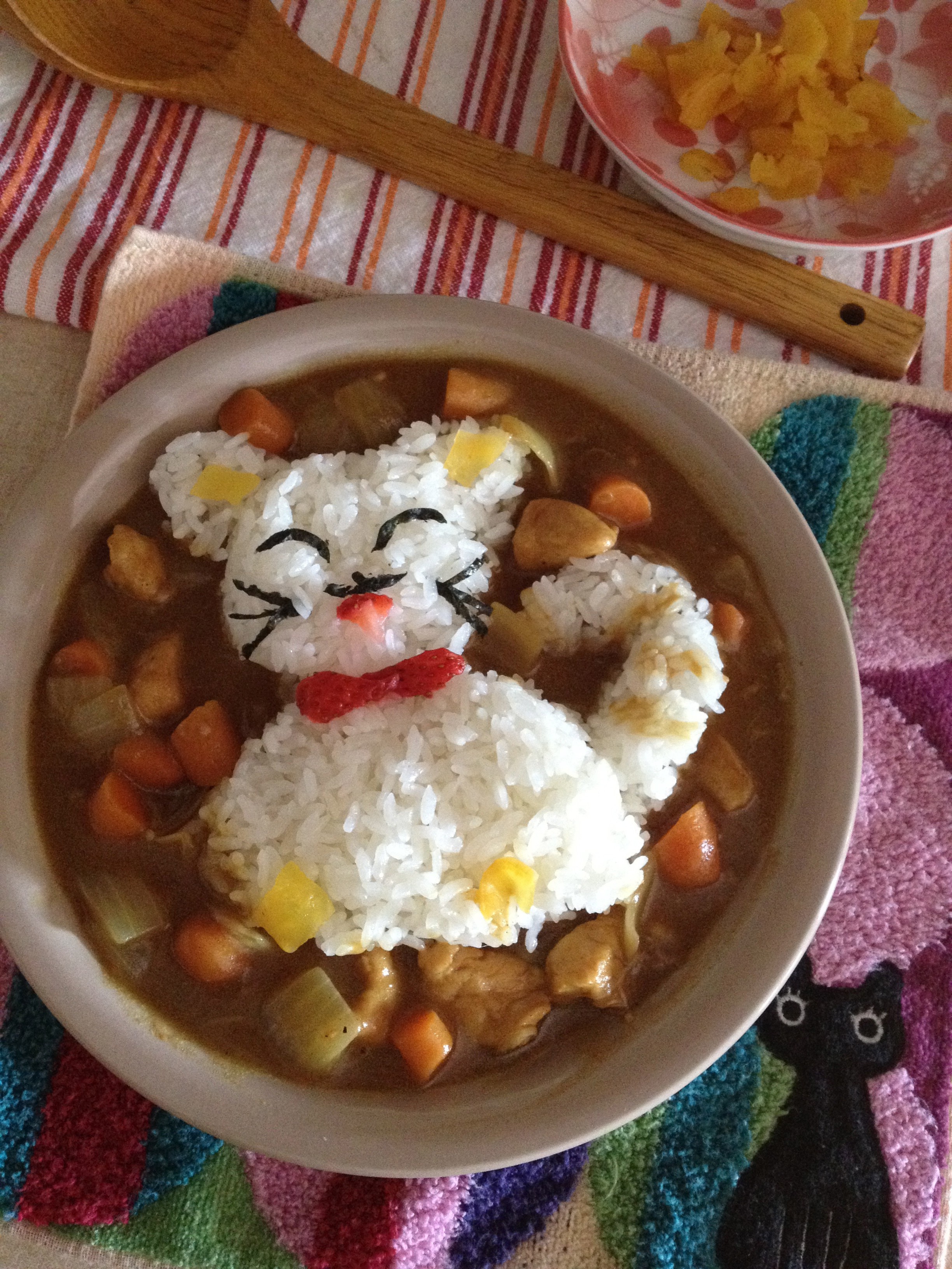 鸡腿咖喱饭