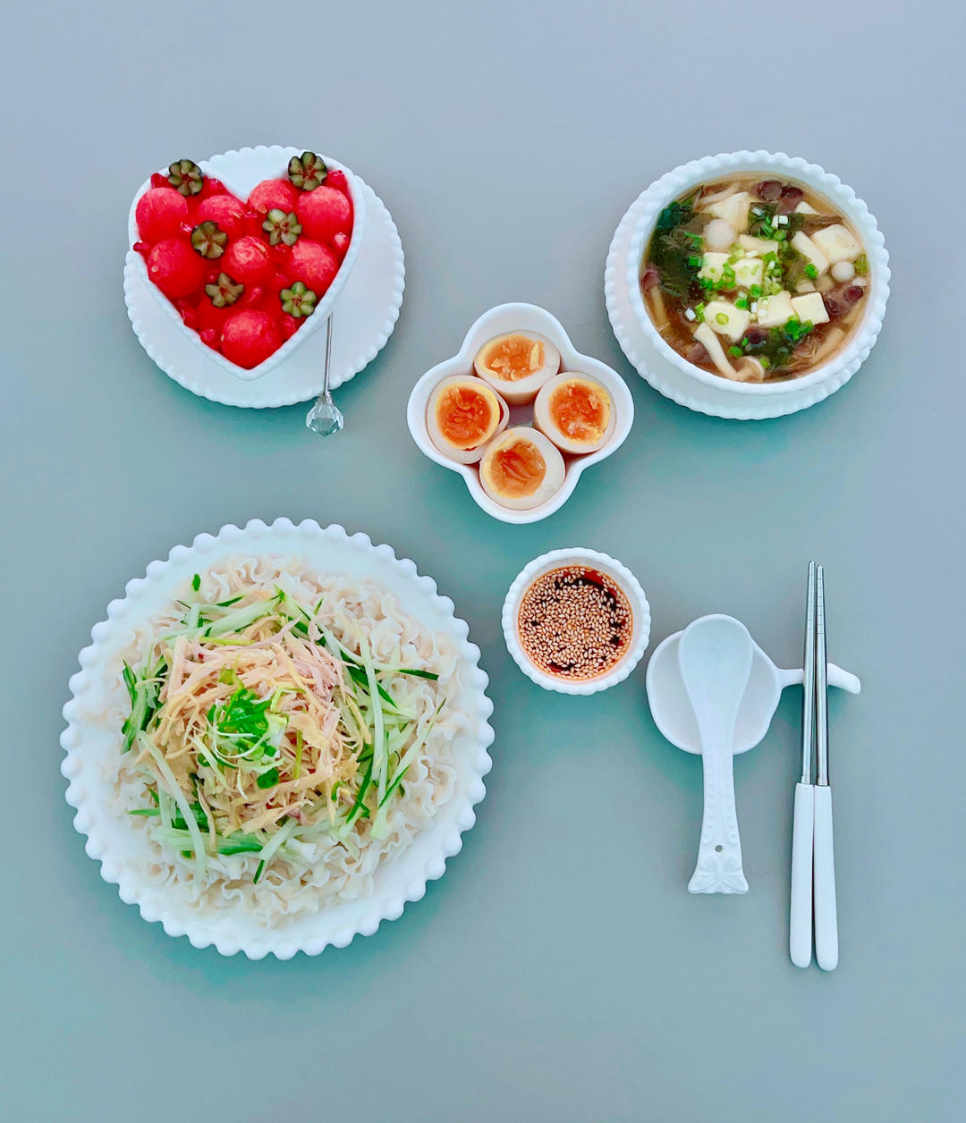 🥒鸡丝凉面
