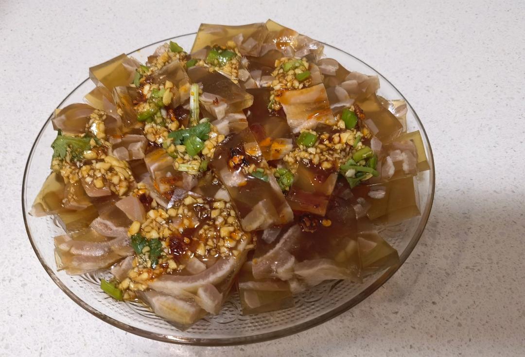 水晶肉皮冻