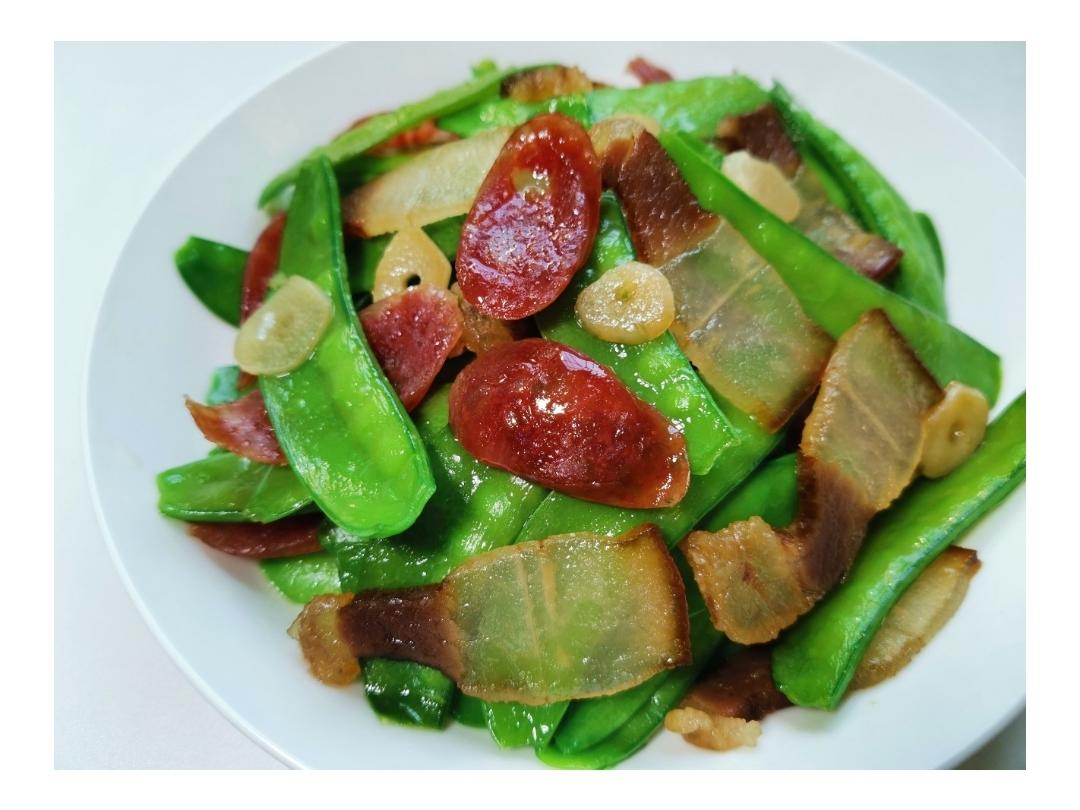腊味炒荷兰豆