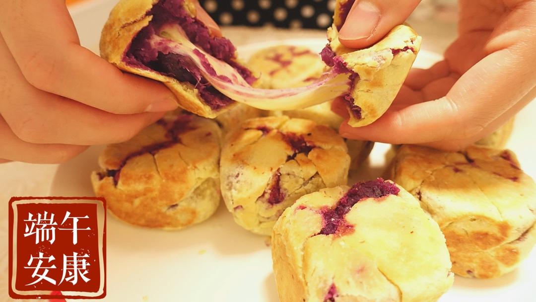 网红爆浆紫薯仙豆糕(低卡版)超长拉丝