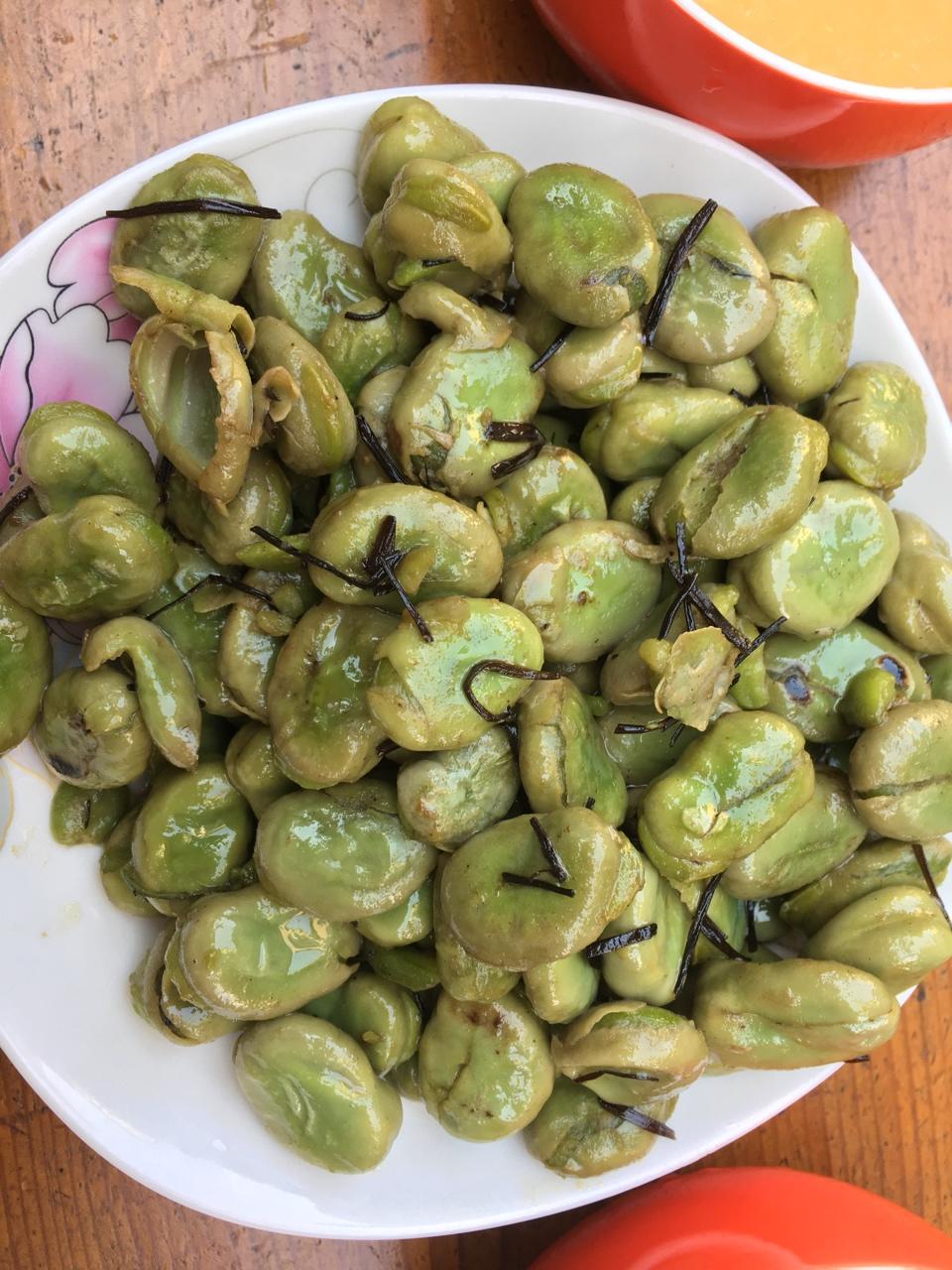 无比鲜美的葱油蚕豆