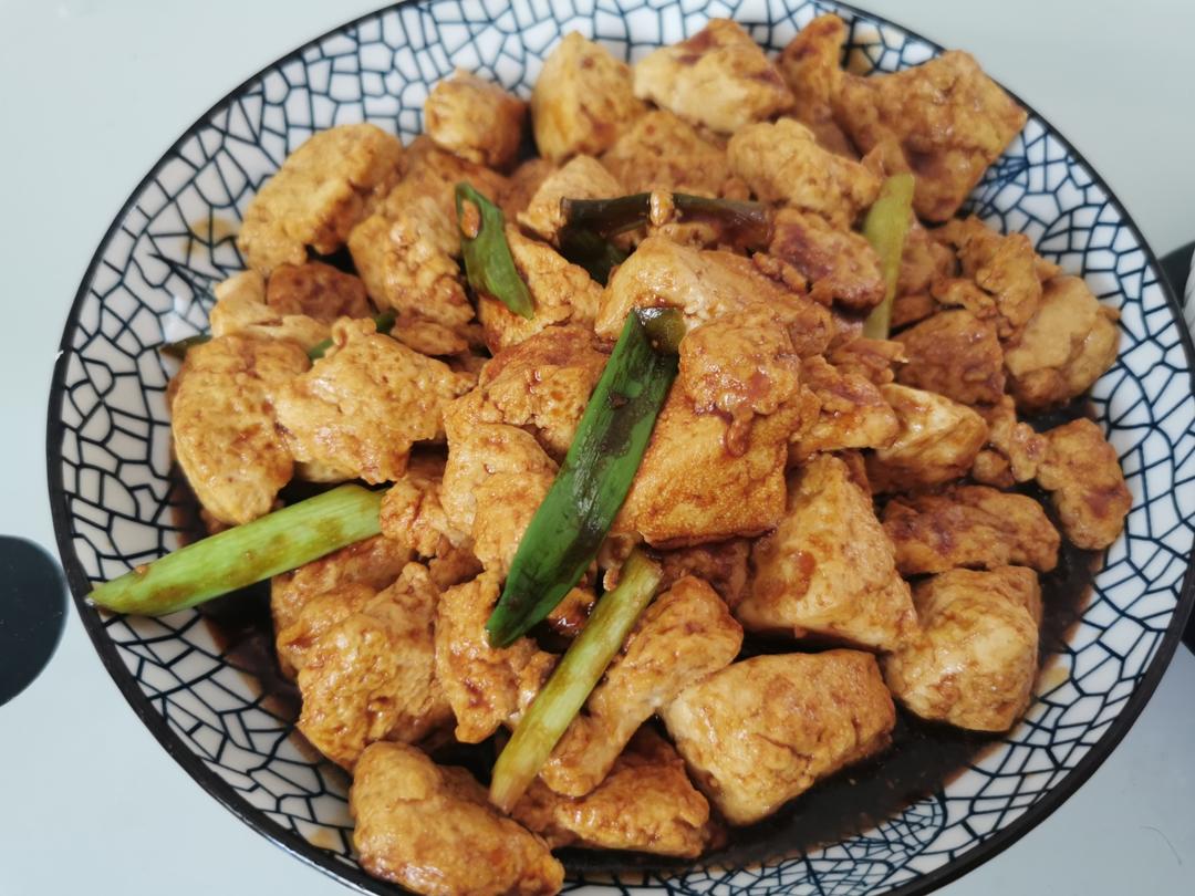 葱烧豆腐