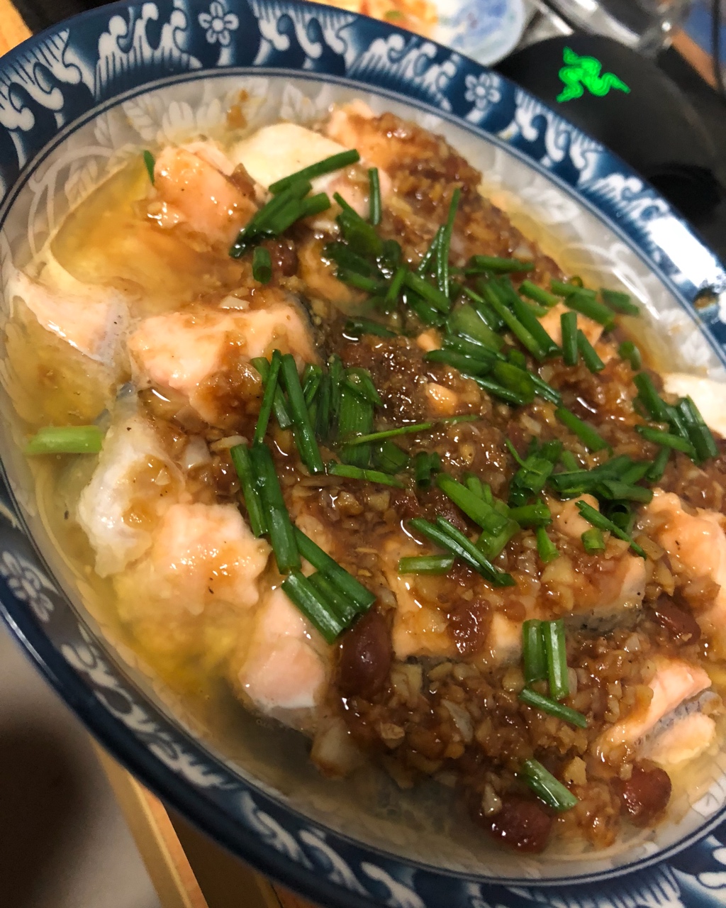 蒜蓉豆豉蒸三文鱼