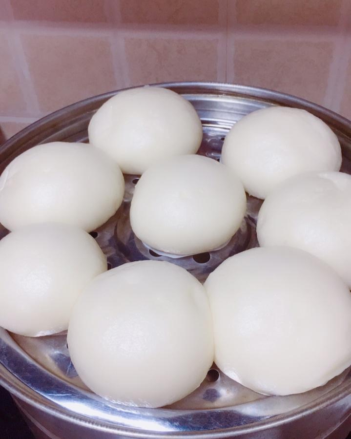 一次性发酵的奶香馒头！