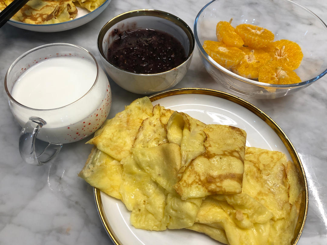 【牛奶鸡蛋早餐软饼】的做法