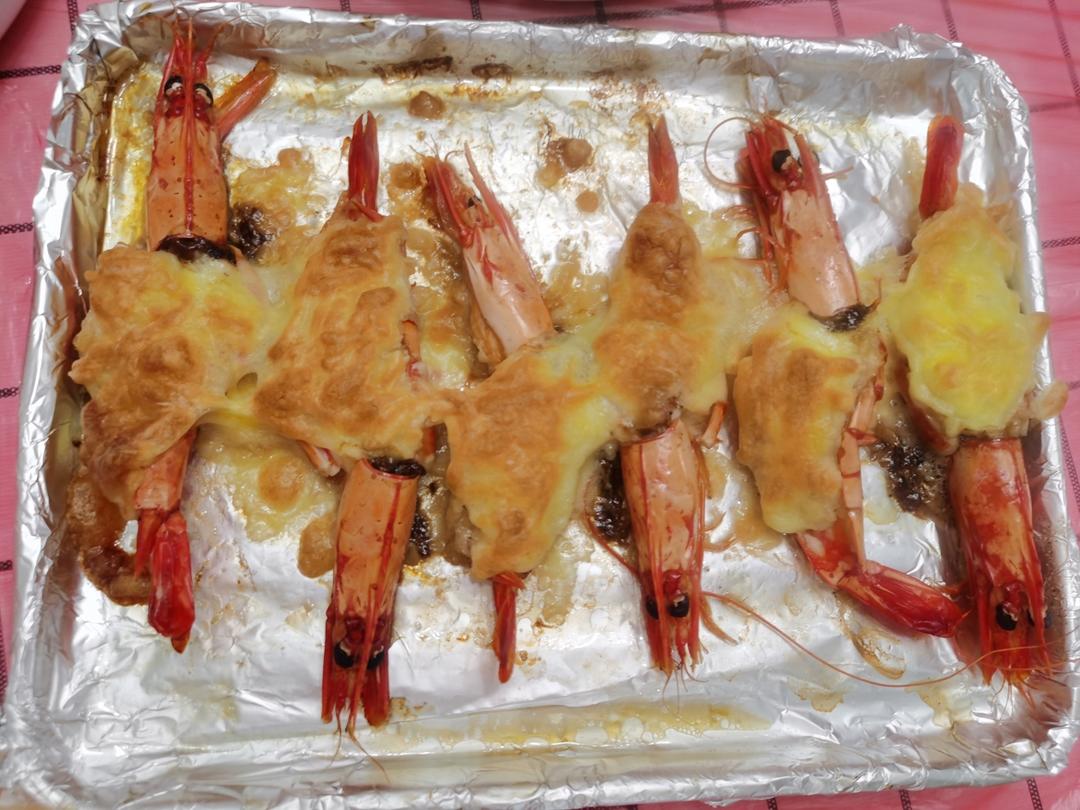 芝士焗大虾🦐巨型黑虎虾|年夜饭|宴客菜