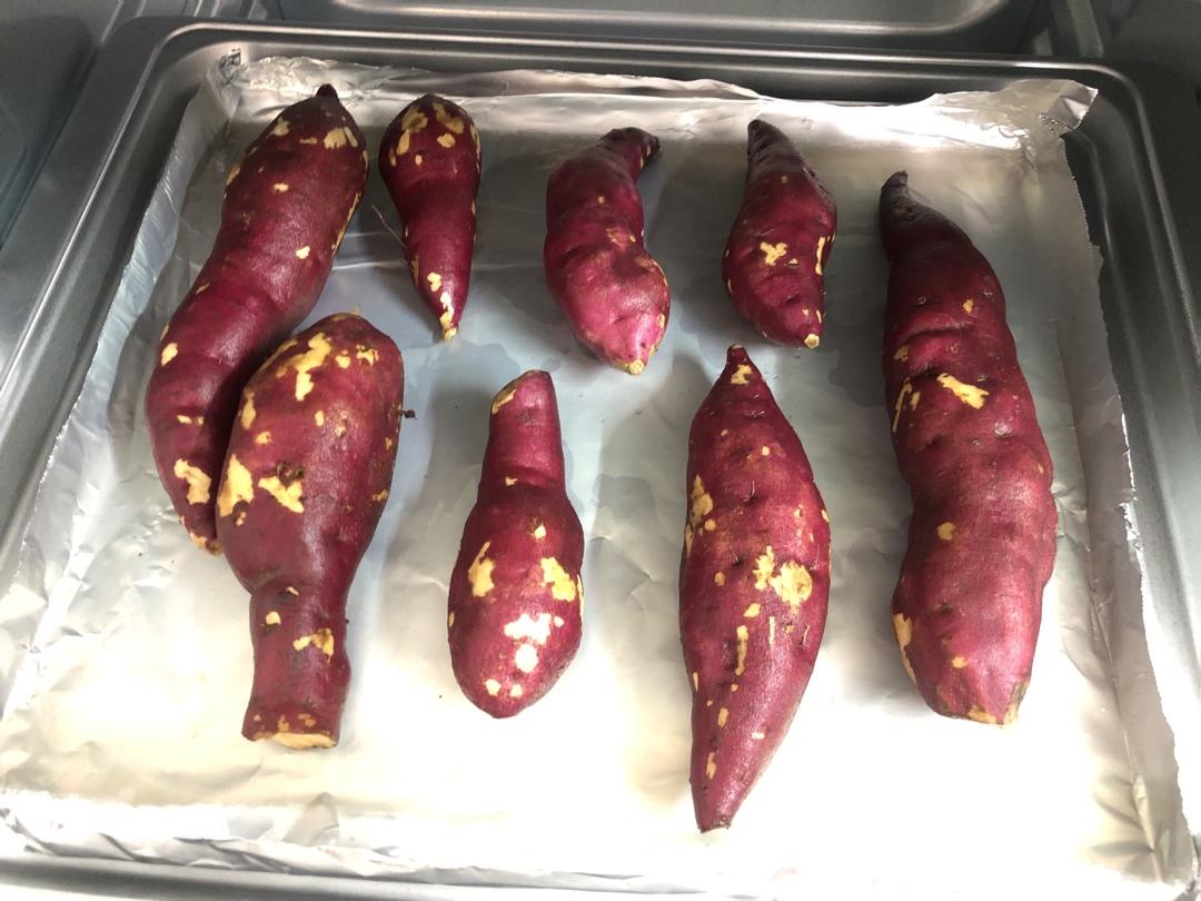 烤箱烤红薯