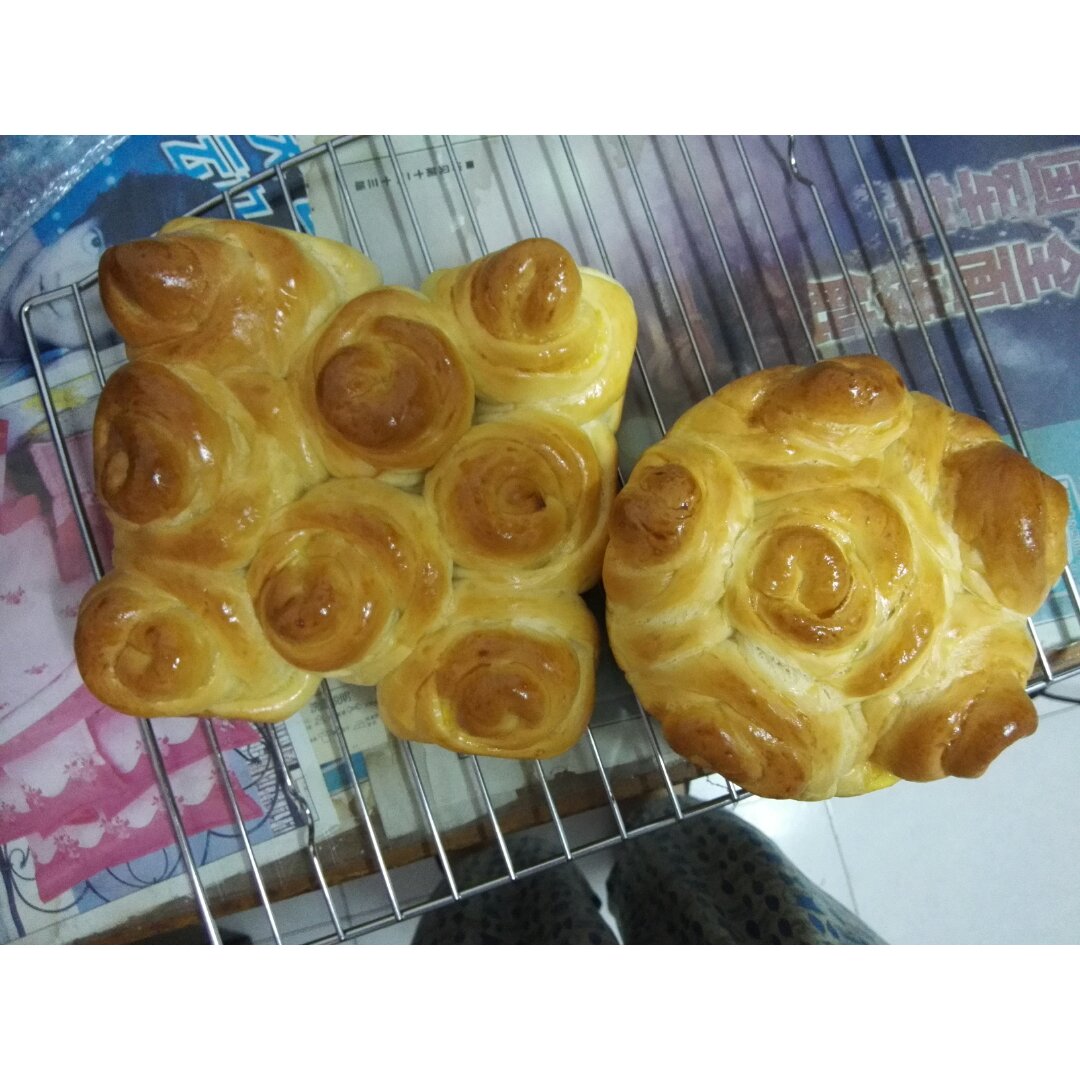 玫瑰花面包