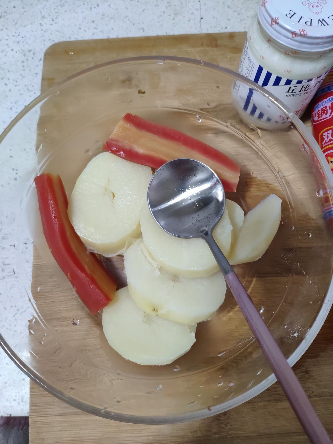 吃一口，超治愈的土豆泥沙拉的做法 步骤3