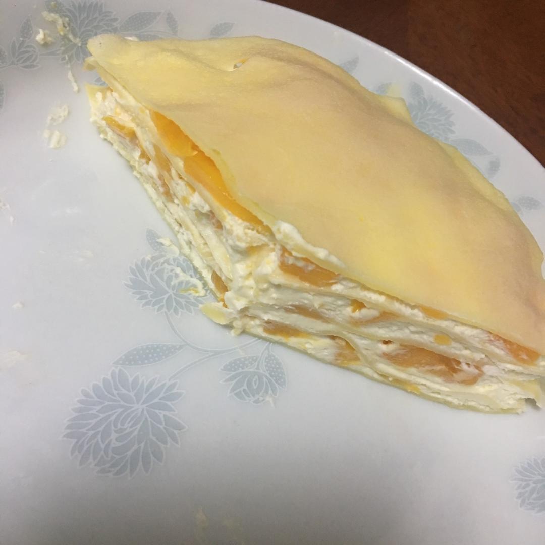 六寸芒果千层蛋糕