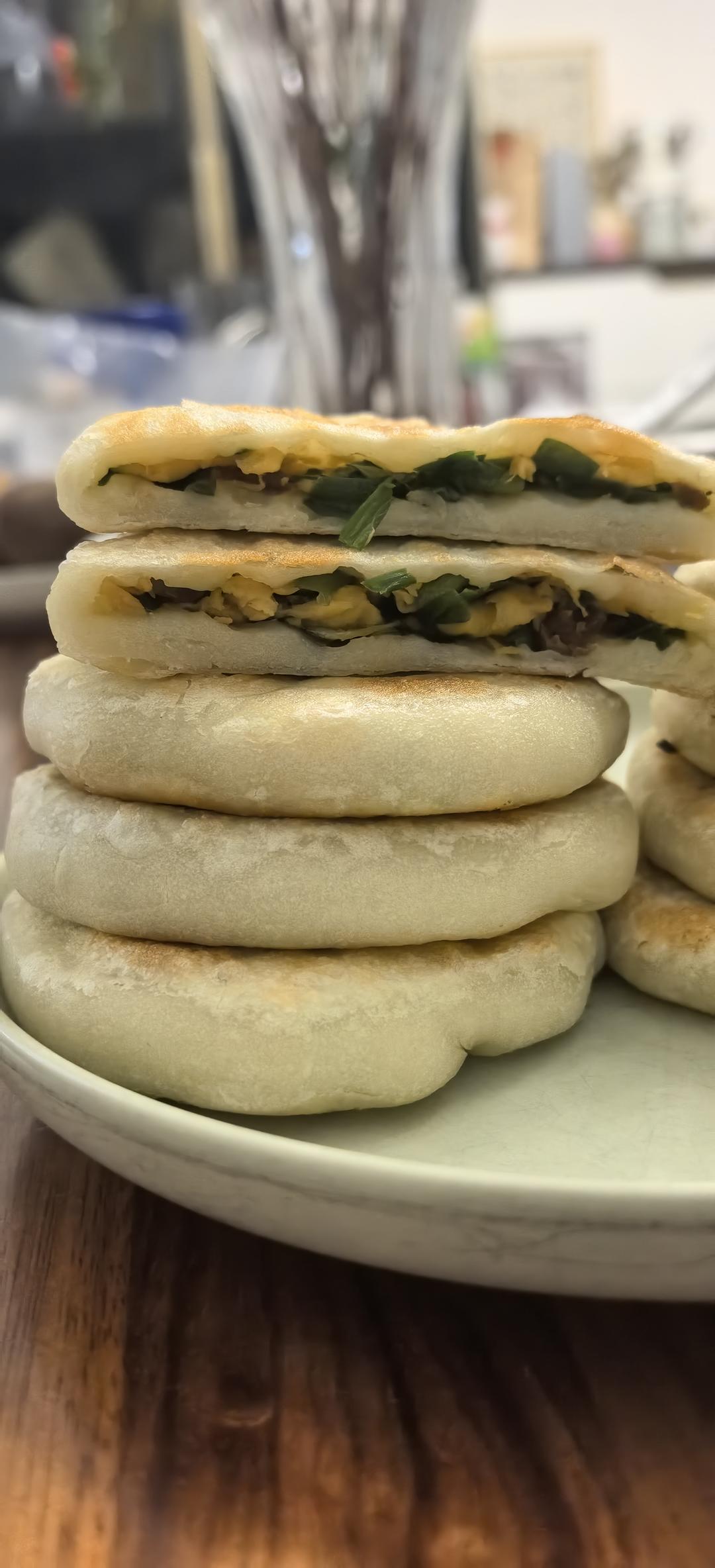 鸡胸肉玉米粒发面馅饼｜超松软