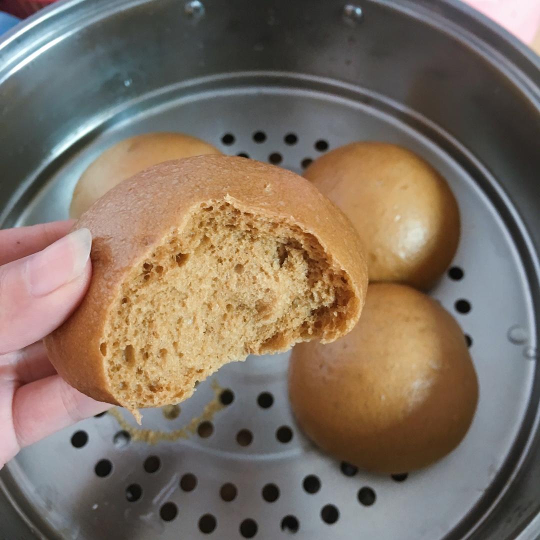 有着面包口感的红糖馒头（一次发酵）