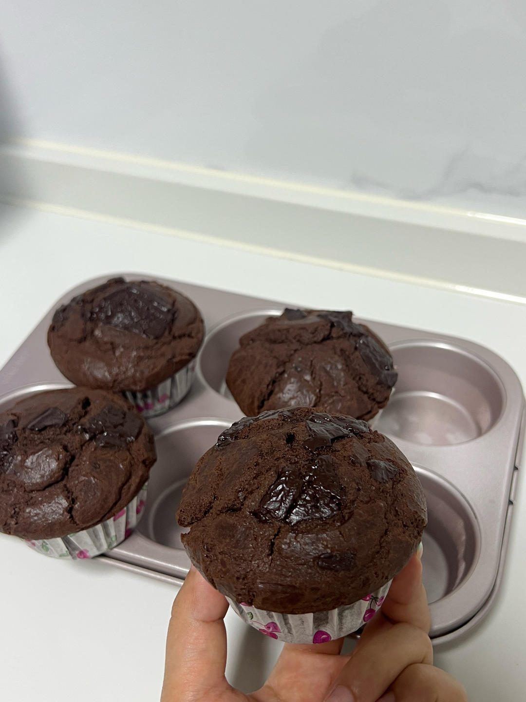 在家做巧克力蘑菇头麦芬蛋糕🍫