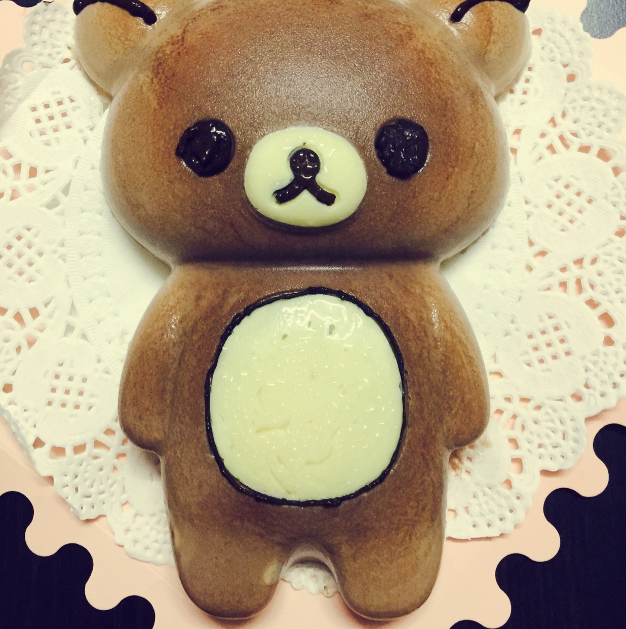 chan1007做的轻松熊奶酪慕斯蛋糕头像全身版