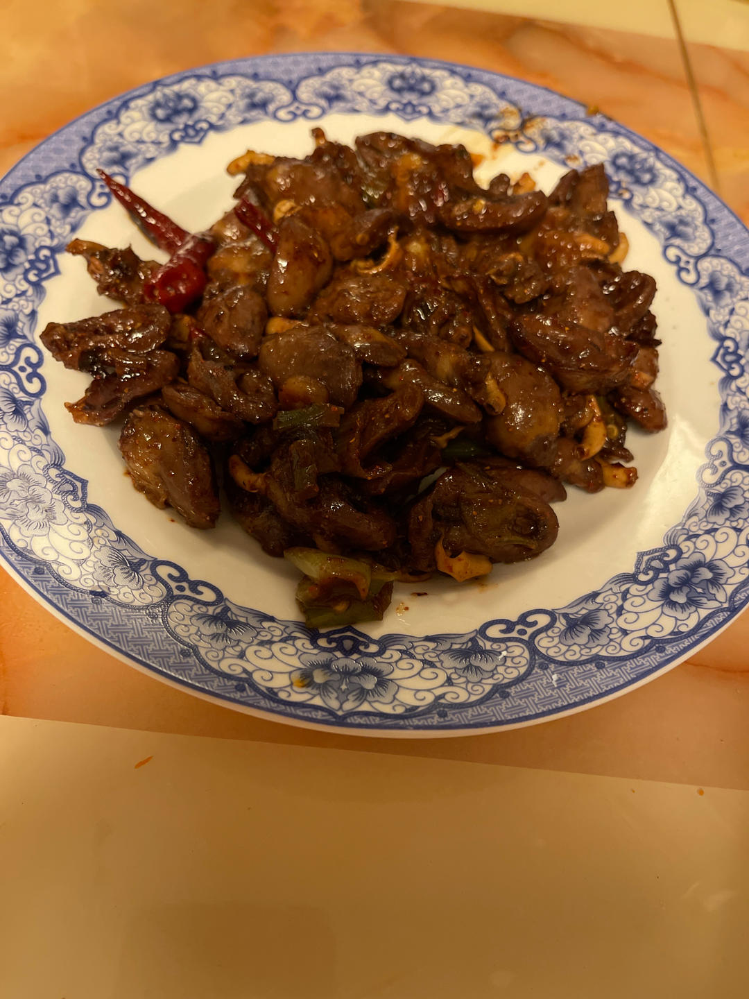 孜然鸡心