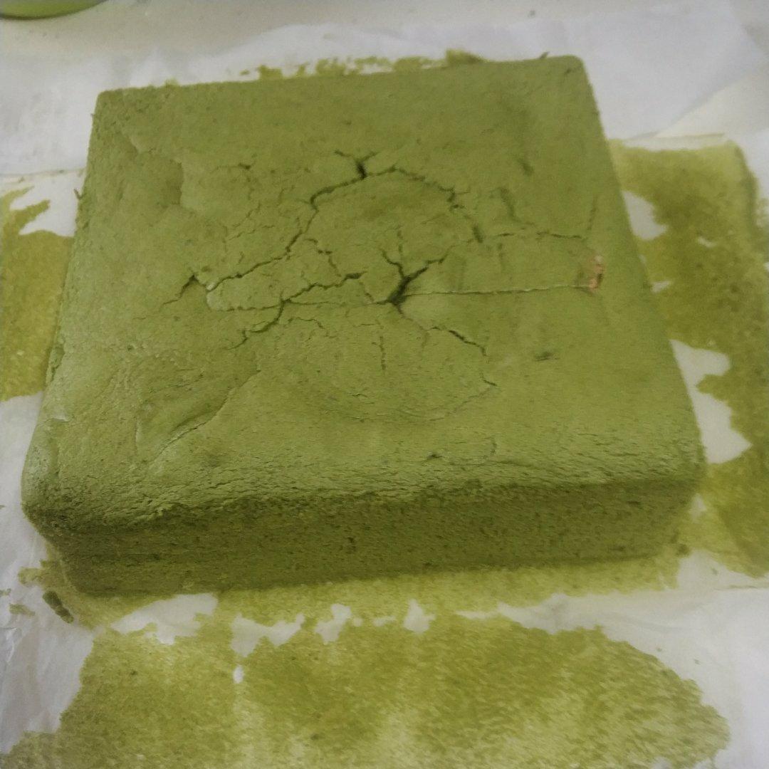 抹茶淡奶油蛋糕