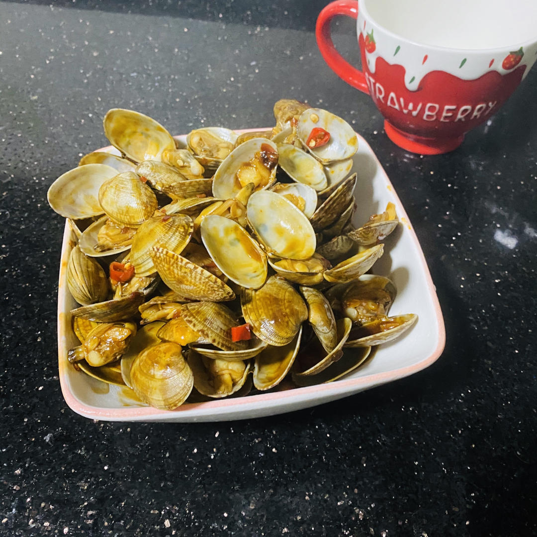 秒杀路边摊‼️巨好吃的爆炒花甲‼️辣炒花蛤