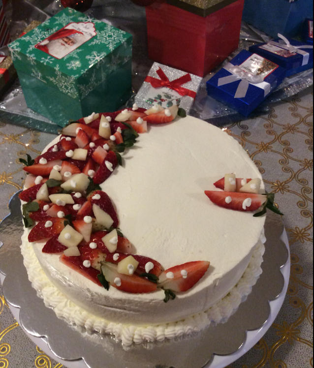 圣诞花环蛋糕