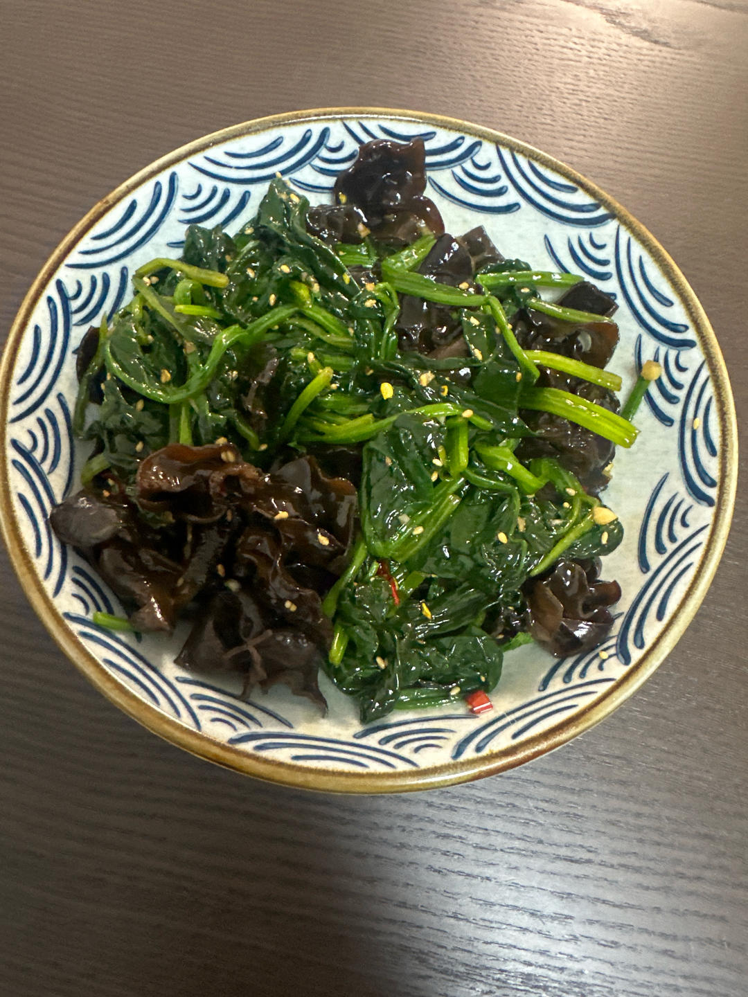 清爽开胃凉菜｜凉拌菠菜木耳