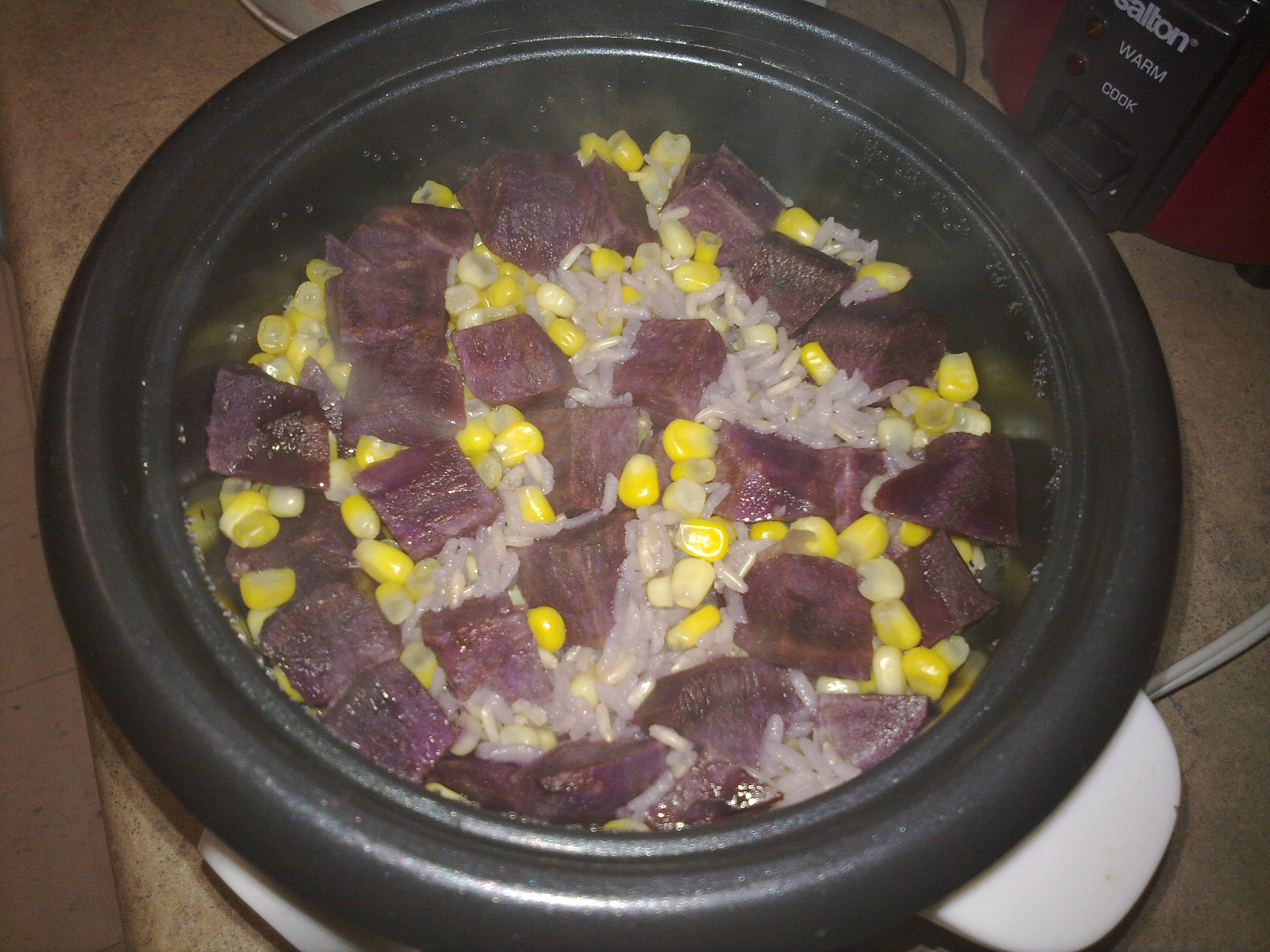 紫薯玉米饭