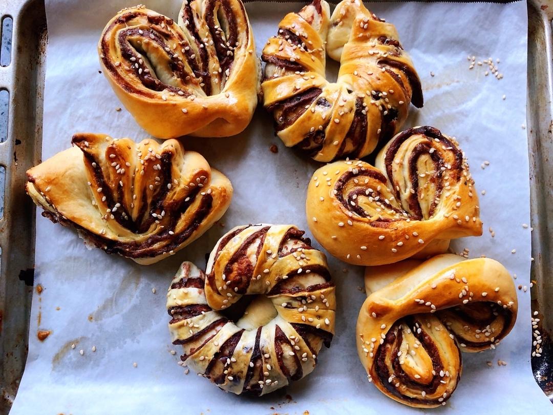 豆沙面包|包含5种整形方法|干货篇